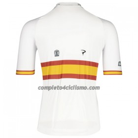 Maglia 2022 INEOS Grenadiers Campione Spagnolo Manica Corta Bianco